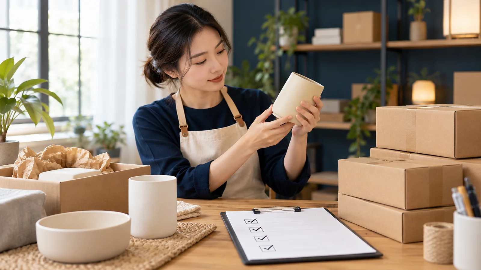 商品质量与履约保障（AI 示意图）